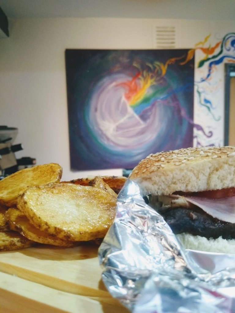 Hamburguesa con papas
