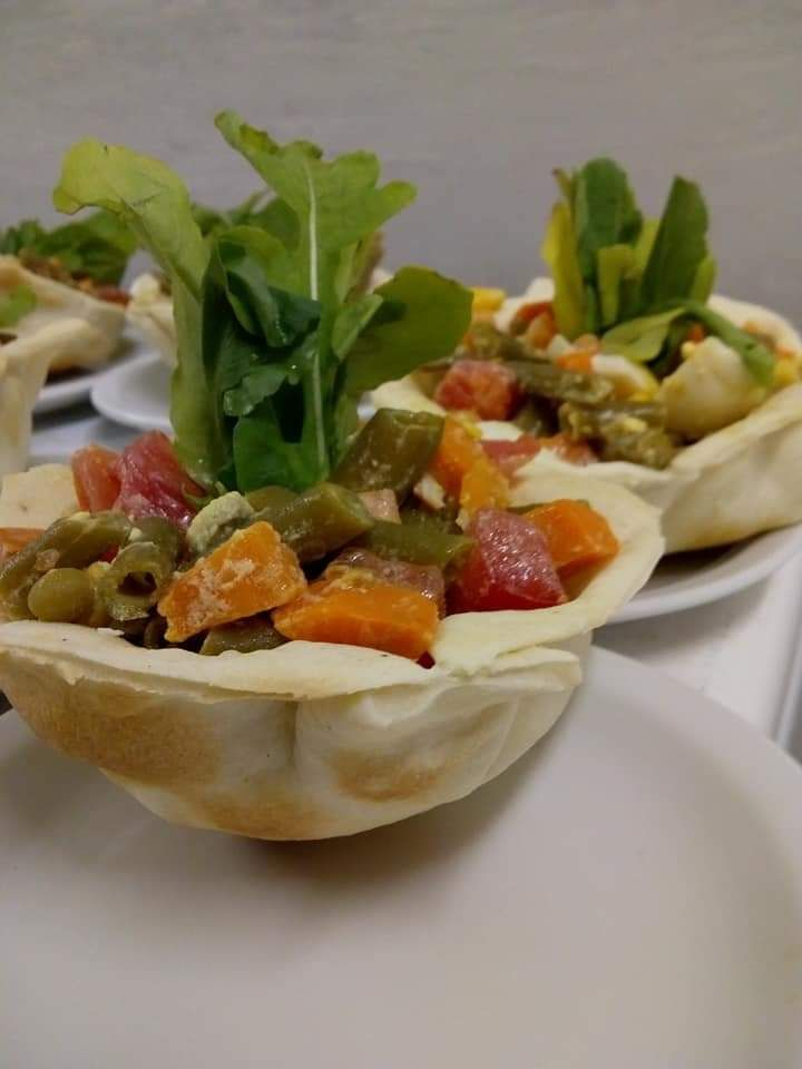 Canastitas y ensaladas